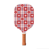 The T700 Carbon Fiber Pickleball Paddles, Adorned with Red Flower Patterns – Perfect Beginner Choice for Women Players