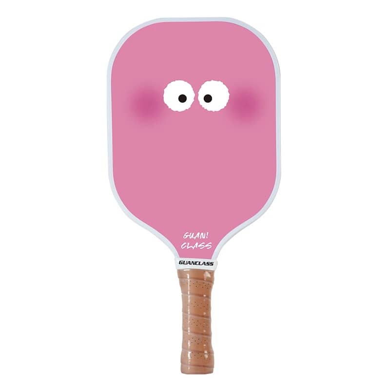 T700 Carbon Fiber Pickleball Set with Funny Eyes - Pink Version